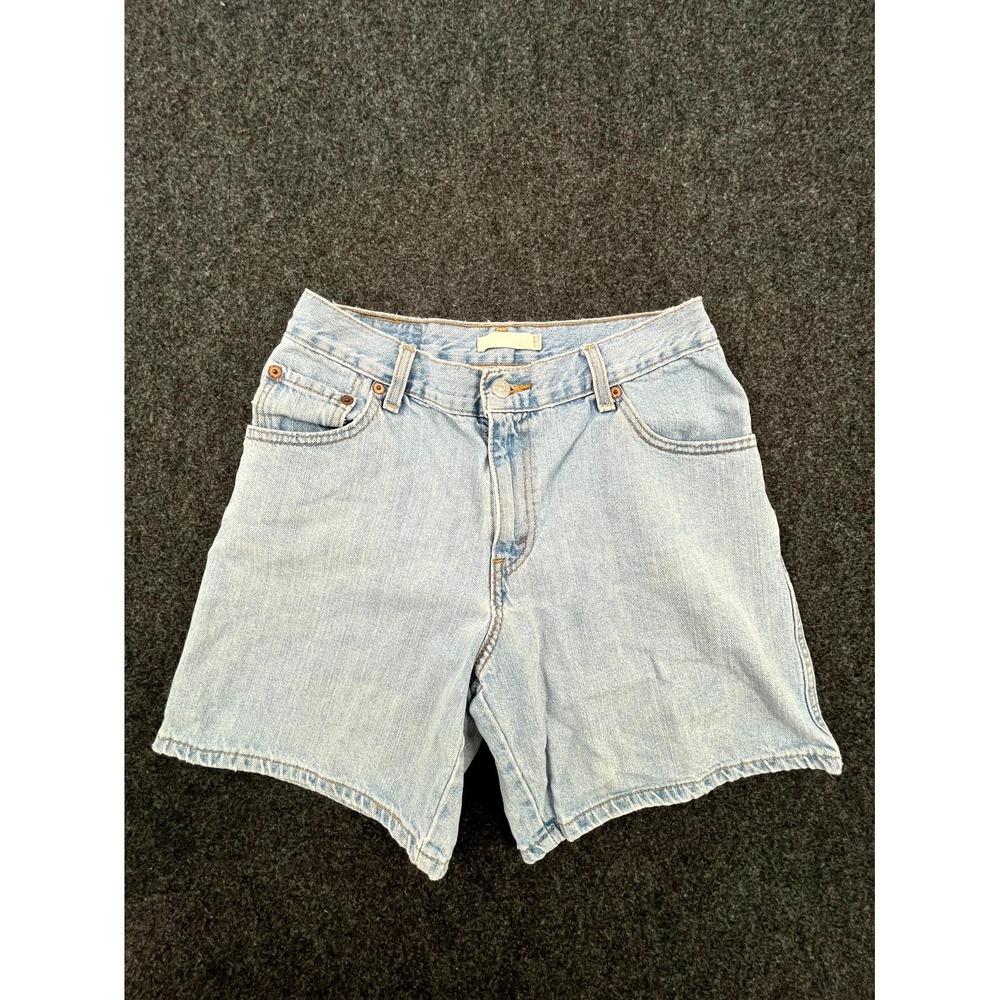Y2K Levi's 550‎ Shorts Womens 8 Blue Denim Stretch Cotton Light Wash Relaxed Fit